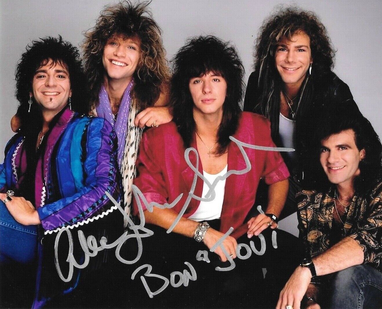 * ALEC JOHN SUCH * signed 8x10 Photo Poster painting * BON JOVI BASSIST * COA * 4