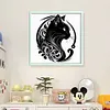Silhouette - Cat-11CT Stamped Cross Stitch 40*40cm/15.75*15.75in tapestrymarket