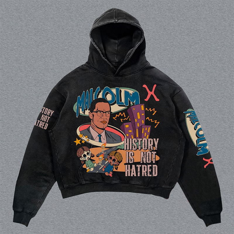 Character lettering hoodie