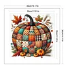 Pumpkin-Partial 11CT Stamped Cross Stitch Bead Embroidery 36*36cm/14.17*14.17in