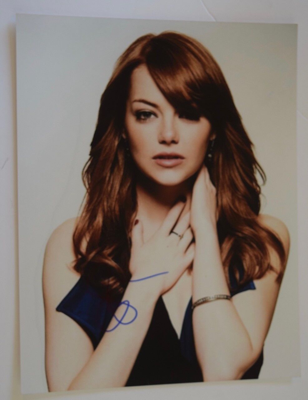 Emma Stone Signed Autographed 11X14 Photo Poster painting La La Land Hot Sexy COA VD