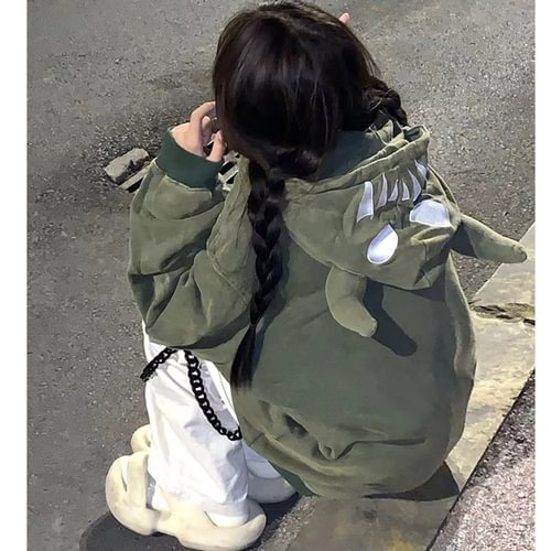 Brownm Hoodies Women Streetwear Hip-hop Thicked Oversized Pullovers Clothes for Teens Cute Casual Hooded Sweatshirts Y2k Tops