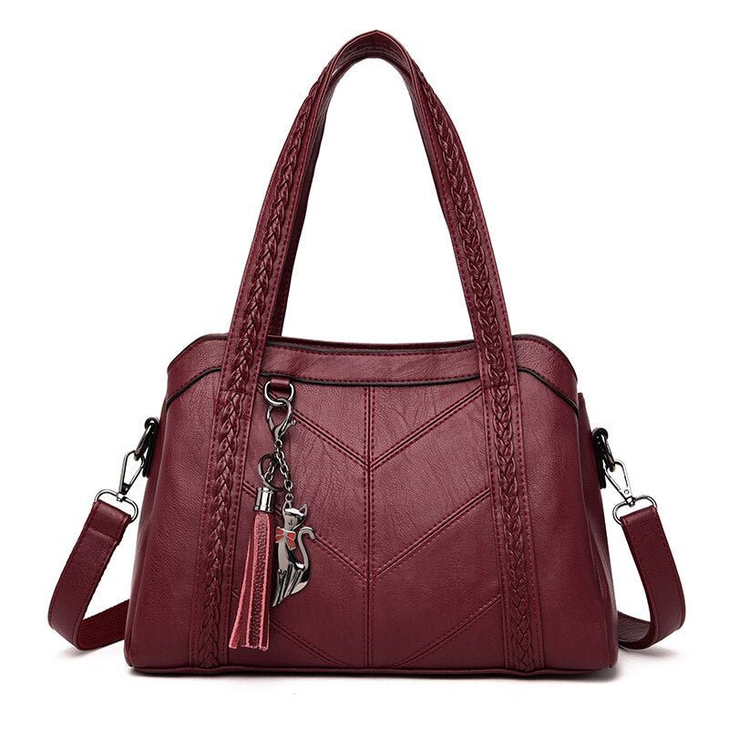 Sac A Main Soft Leather Luxury Handbags Women Bags Designer Ladies Handbag High Quality Tassel Crossbody Bags For Women Tote Bag