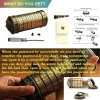 Da Vinci Combination Lock Cylinder With Hidden Compartments Heavy Duty Real Metal Novelty Gift Large Enough To Store Banknotes, Notes, Rings, Jewelry, Cool And Romantic Gift