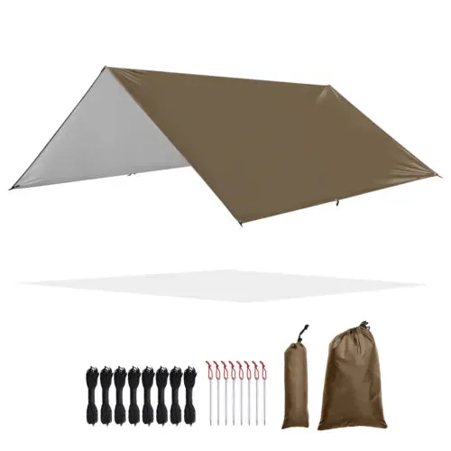 Yescom Camping Tent Tarp Hammock Rain Fly Waterproof Hiking Backpacking Shelter