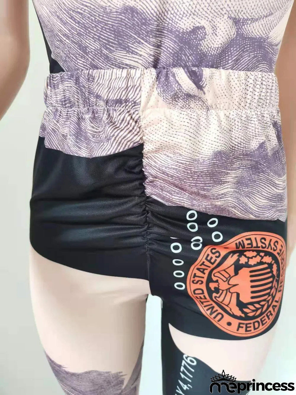 Dollar Print Vest And Pants Two Piece Set