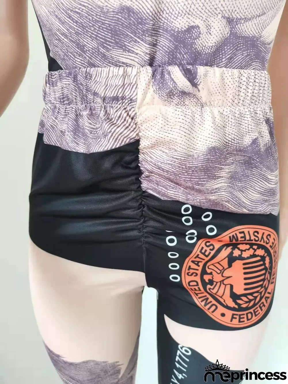 Dollar Print Vest And Pants Two Piece Set