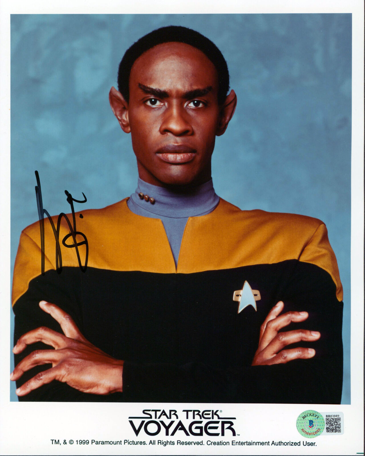 Tim Russ Star Trek Voyager Authentic Signed 8x10 Promotional Photo Poster painting BAS #BB83049