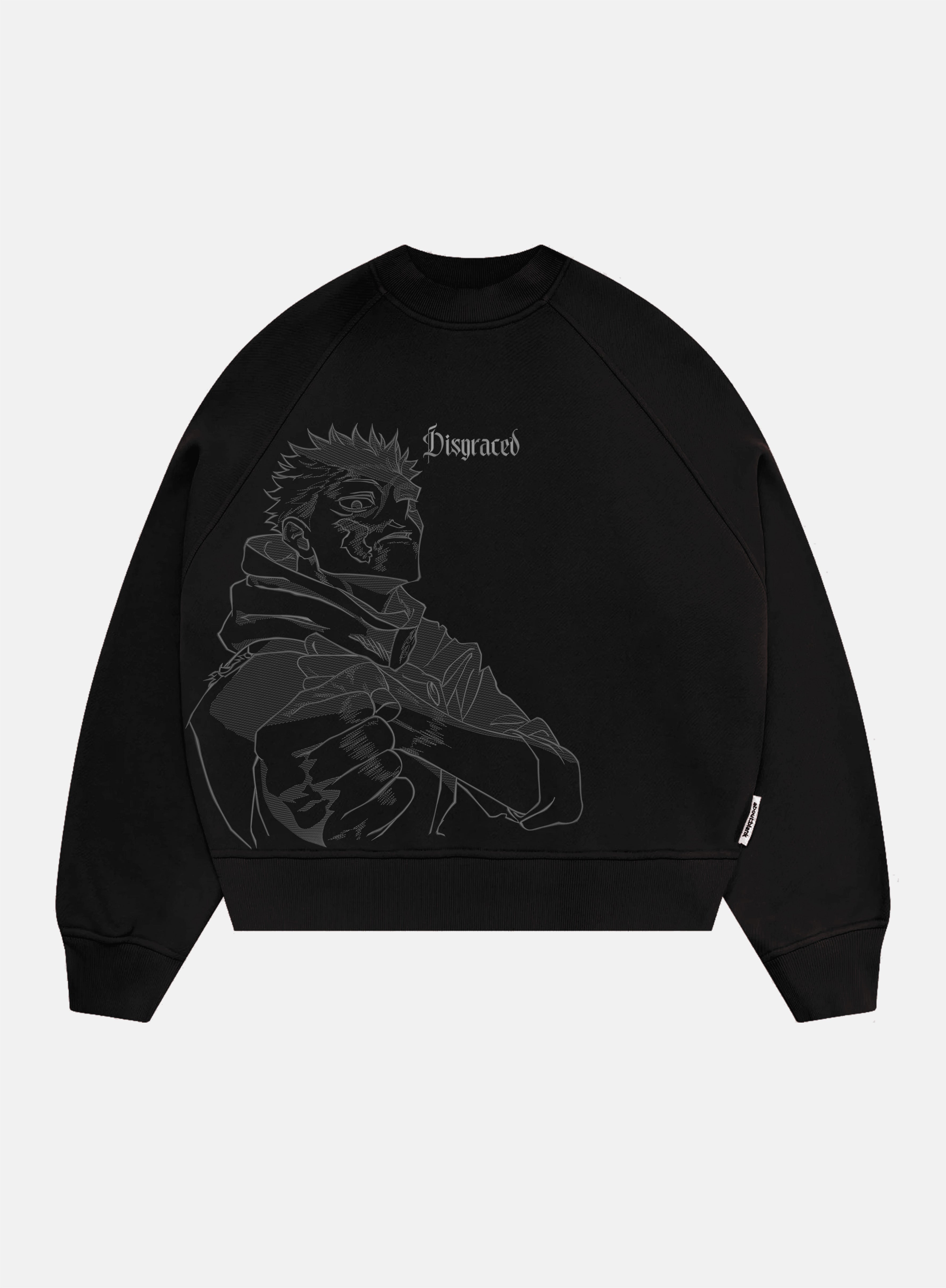 Itadori Sweater Black Embroidered