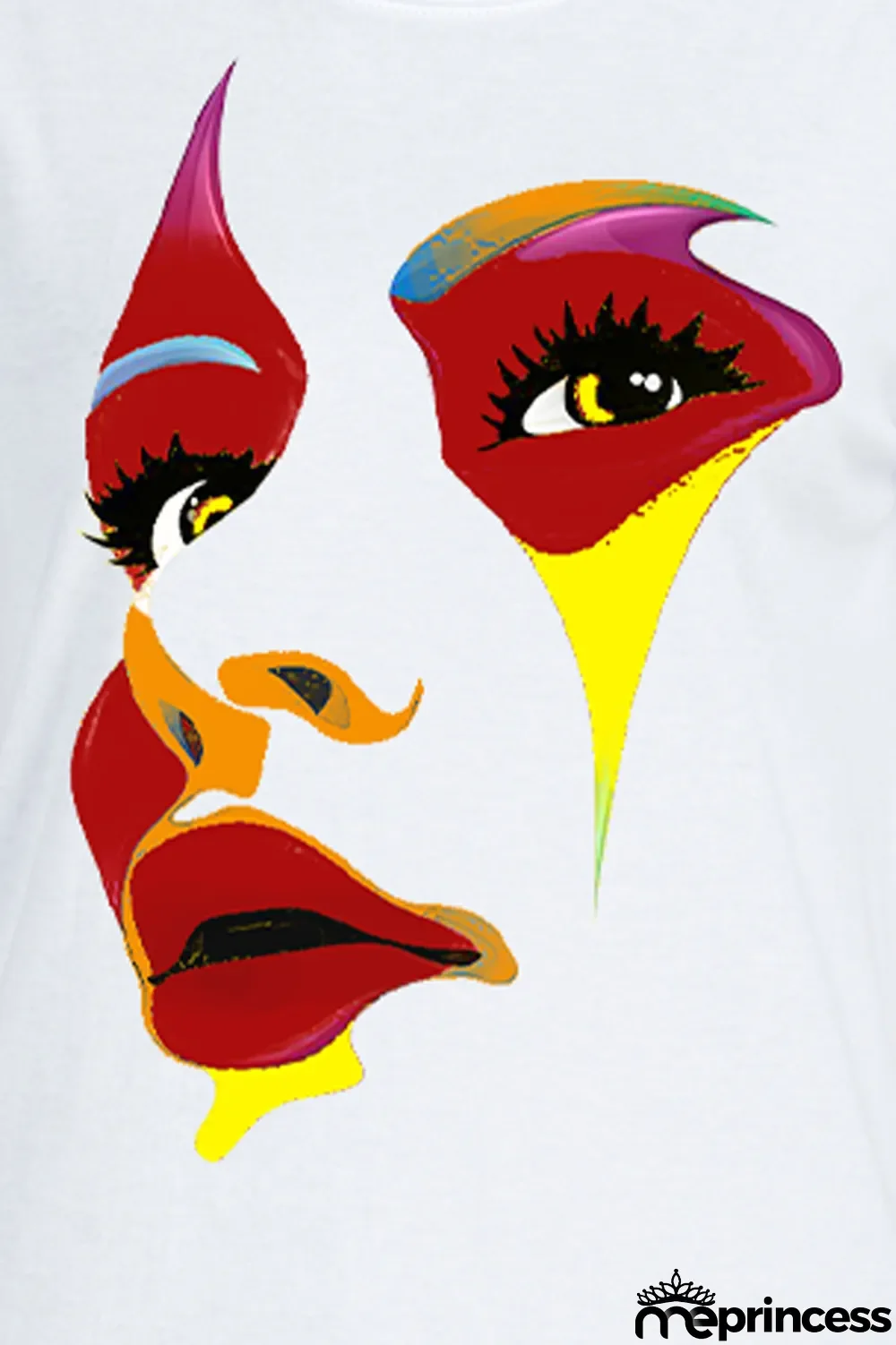 Black Street Print Patchwork O Neck T-Shirts