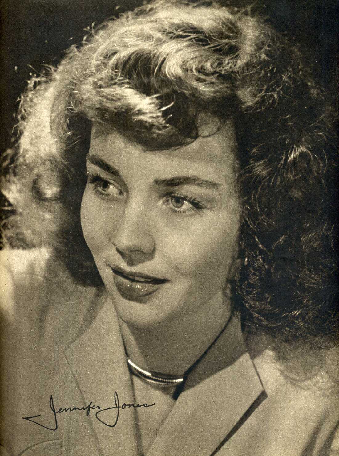 JENNIFER JONES Signed Photo Poster paintinggraph - Film Star Actress - preprint