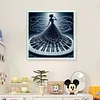 (Stamped/Counted) Piano Girl-11CT Cross Stitch 40*40cm/15.75*15.75in