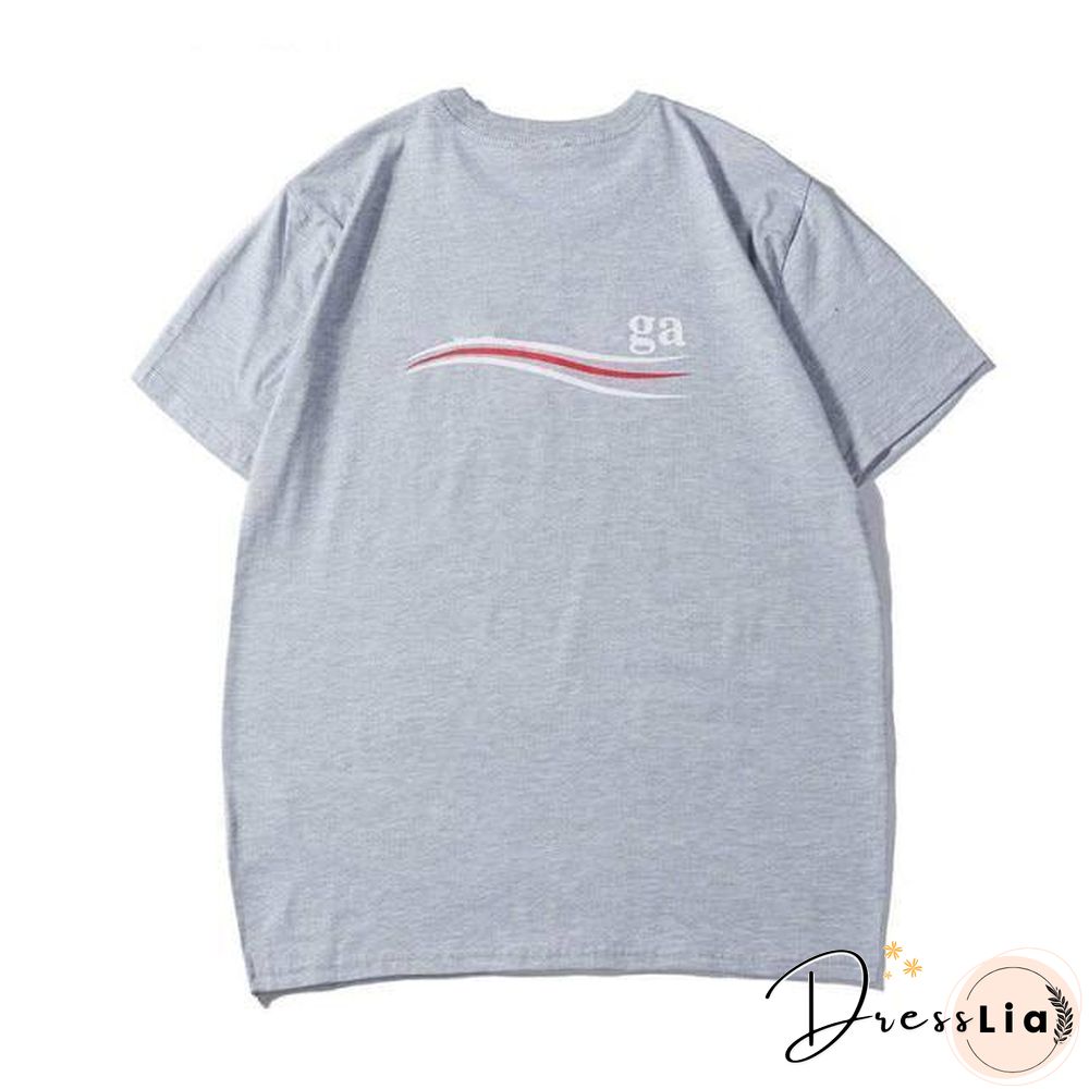 Women T-shirt Ladies Brand T-shirt For Men Short Sleeve Round Neck Soild Color Casual Cool Fashion Loose Cotton Men Tops