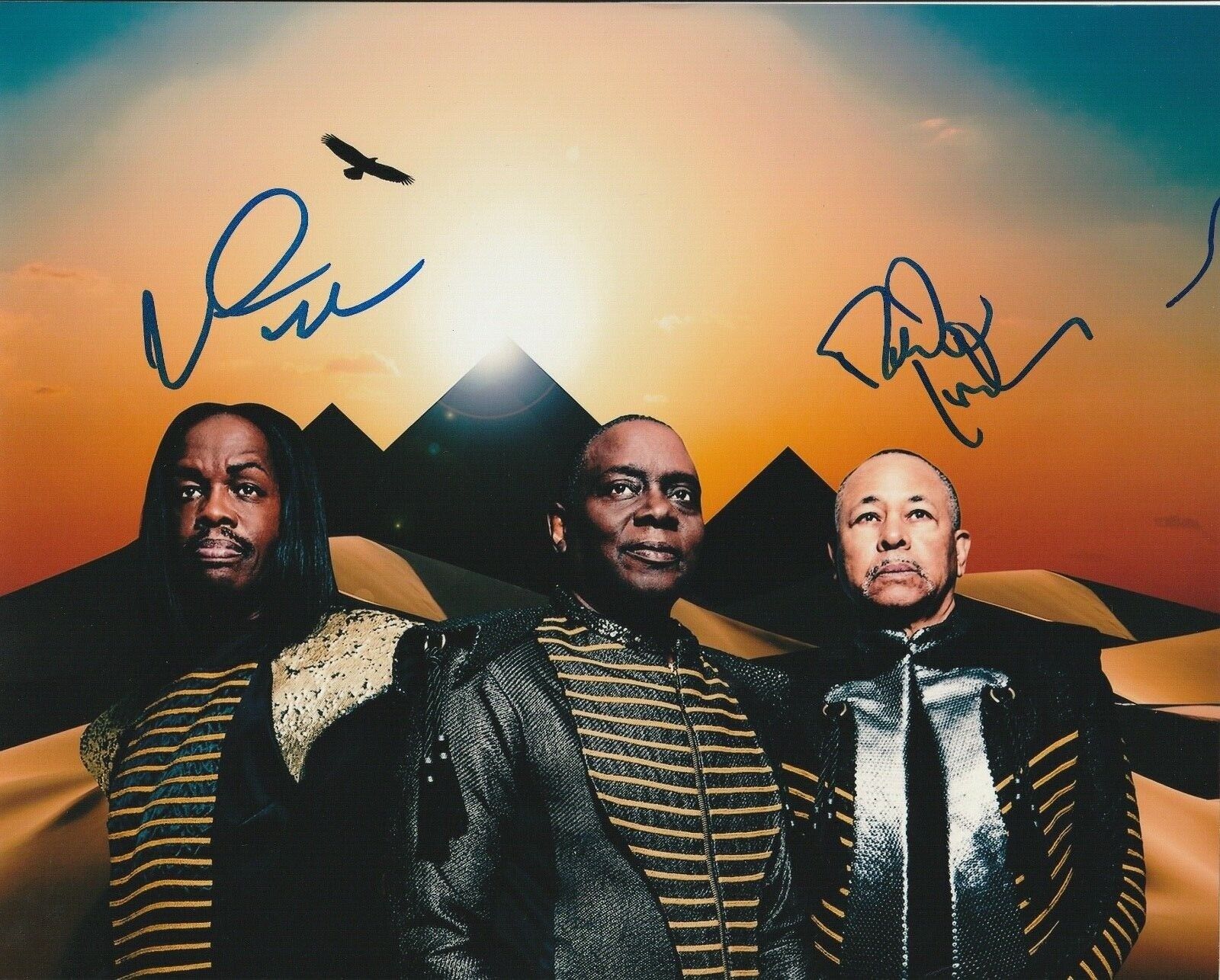* VERDINE WHITE & RALPH JOHNSON * signed 8x10 Photo Poster painting * EARTH, WIND & FIRE * 3
