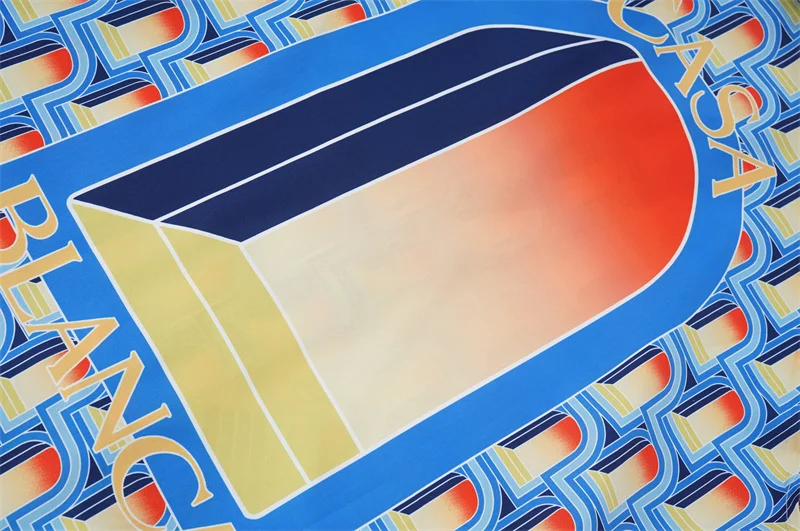 Casablanca 2023SS New Product Silk Short Sleeve Shirt