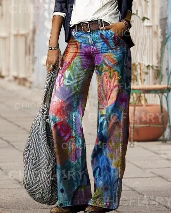 Vintage Floral Lounge Pants