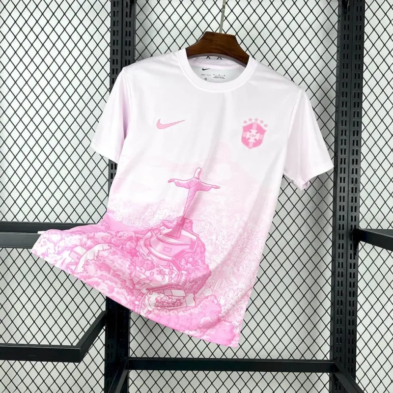 2025 Brazil Special Edition Pink Thai Quality Soccer Jersey