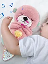Soothe and Snuggle Otter with Music Lights Portable Plush Baby Toy for Infants