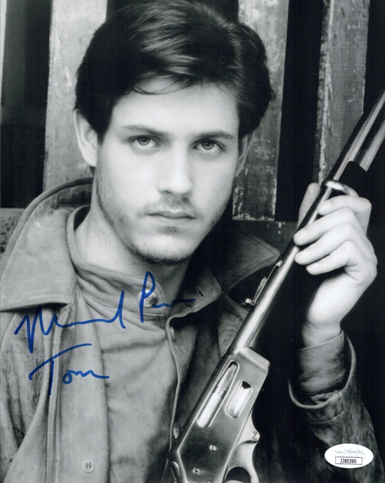 MICHAEL PARé Signed 8x10 STREETS OF FIRE Photo Poster painting PARE Autograph JSA COA Cert