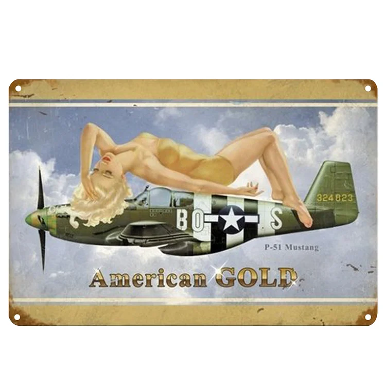 Sexy Pilot Girl - Vintage Tin Signs/Wooden Signs - 8*12Inch/12*16Inch