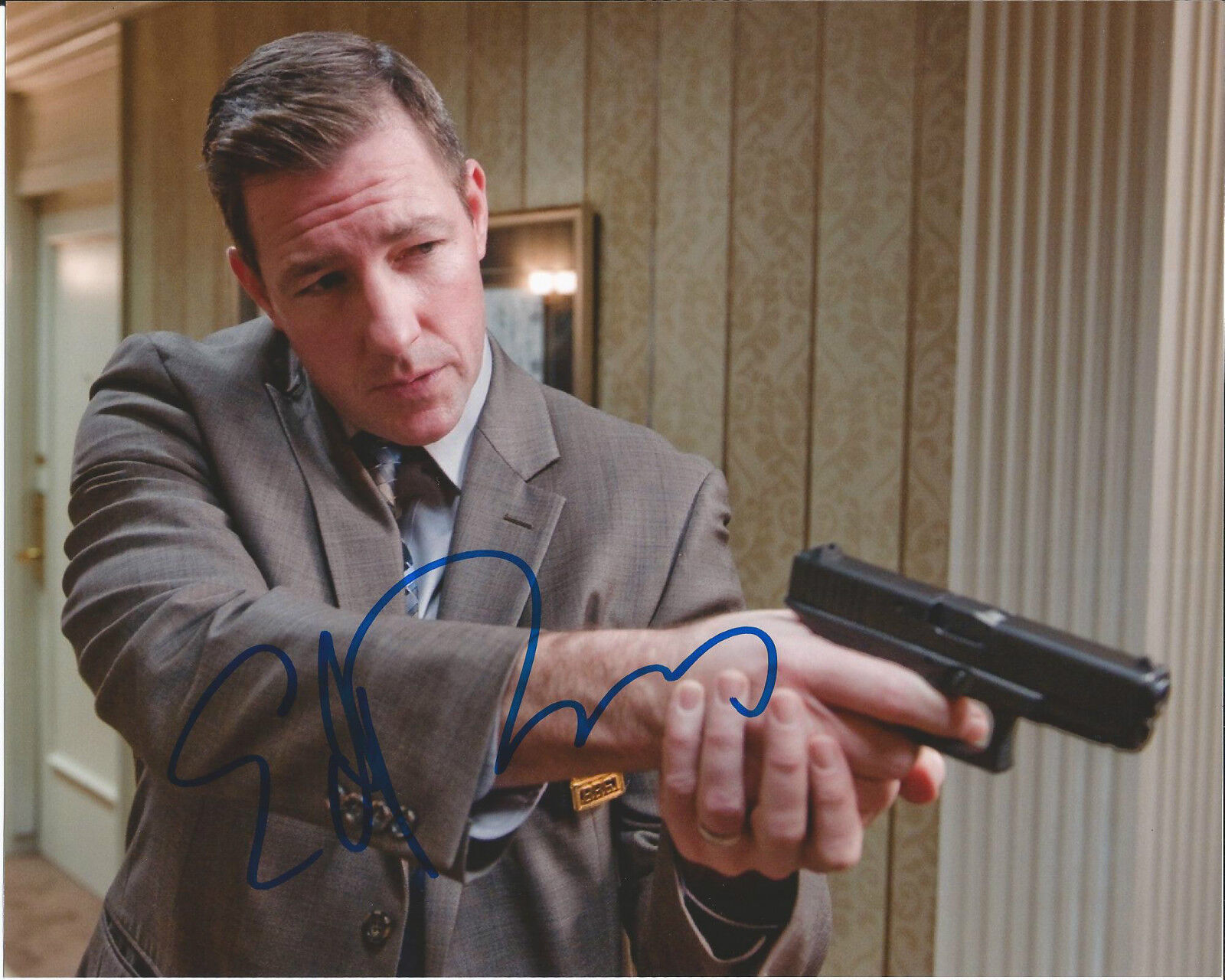 EDWARD BURNS HAND SIGNED AUTHENTIC SAVING PRIVATE RYAN 8X10 Photo Poster painting 1 w/COA PROOF