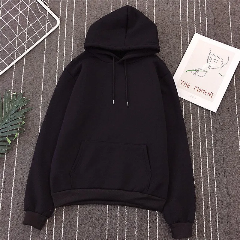 Women's hoodies O-Neck Loose Pullovers Hoodies Winter Plus Velvet harajuku Ladies Sweatshirt 2020 plus size