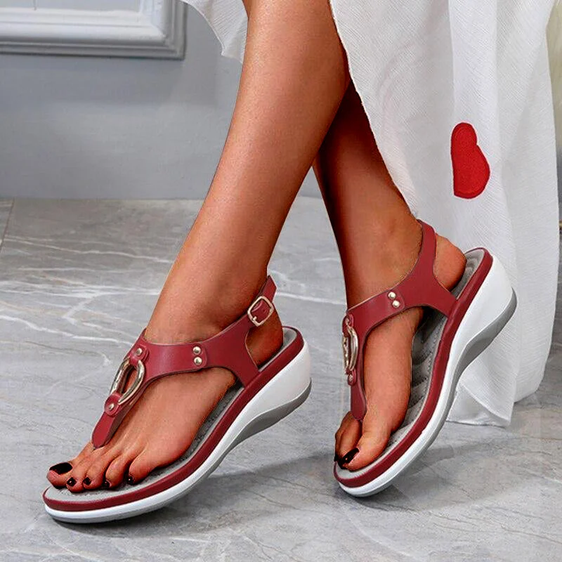 Beach Solid Color Flip Flops For Women Clip Toe Ladies Shoes