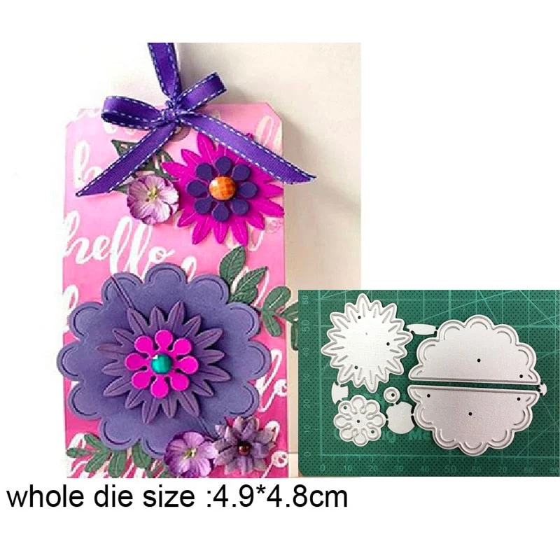 Craft Metal Cutting Dies Cut Die Mold Wildflower Flower Leaf Decoration Scrapbooking Dies Knife Mould Blade Punch Stencils Dies
