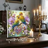 (Pre-Framed)Diamond Painting-DIY Crystal Rhinestone Two Bird(25x25cm)