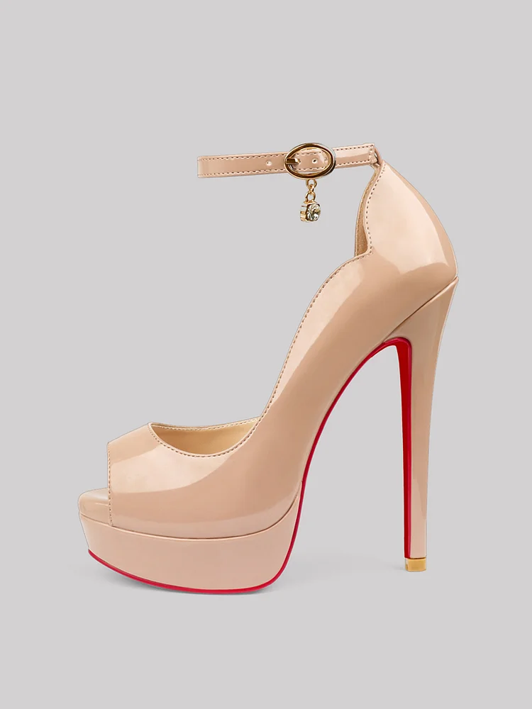 Red Bottom Sexy Pointed Shoe Super High Thin Spike Heel Pump