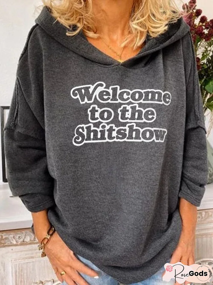 Ladies Personalized Letter Hoodie