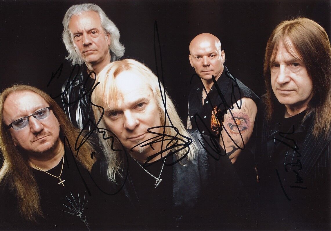 Uriah Heep genuine autograph 8x11