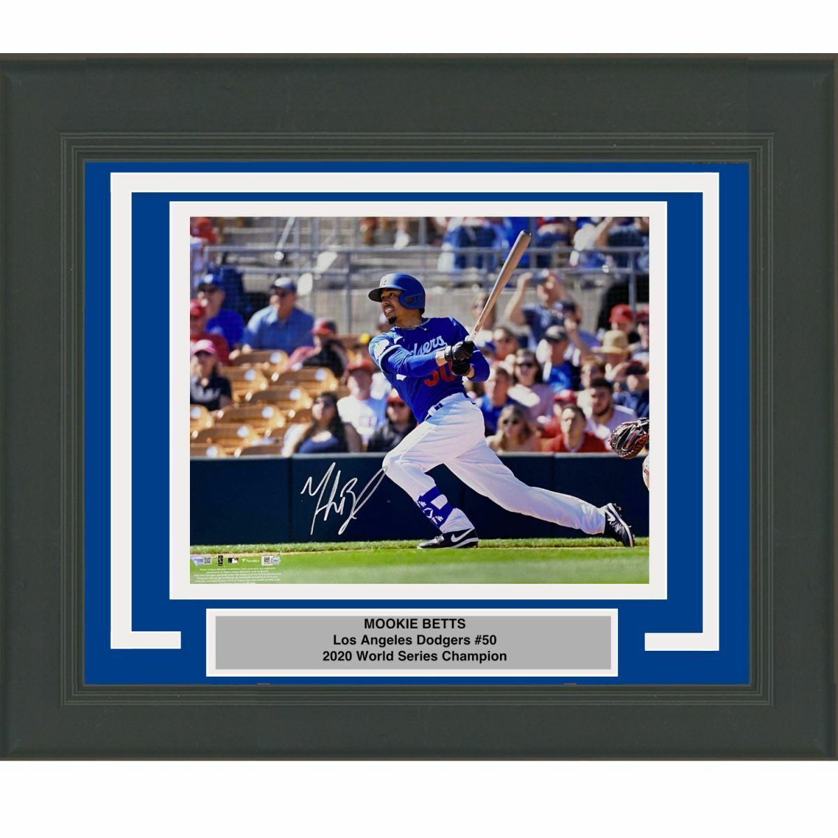 FRAMED Autographed/Signed MOOKIE BETTS LA Dodgers 16x20 Photo Poster painting Fanatics COA Auto