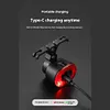 COB Smart Bicycle Rear Light Waterproof Auto Brake Sensing Light (Seat Rails)
