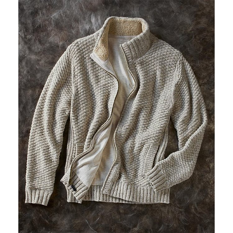 Pre sale men's retro knitting casual coat