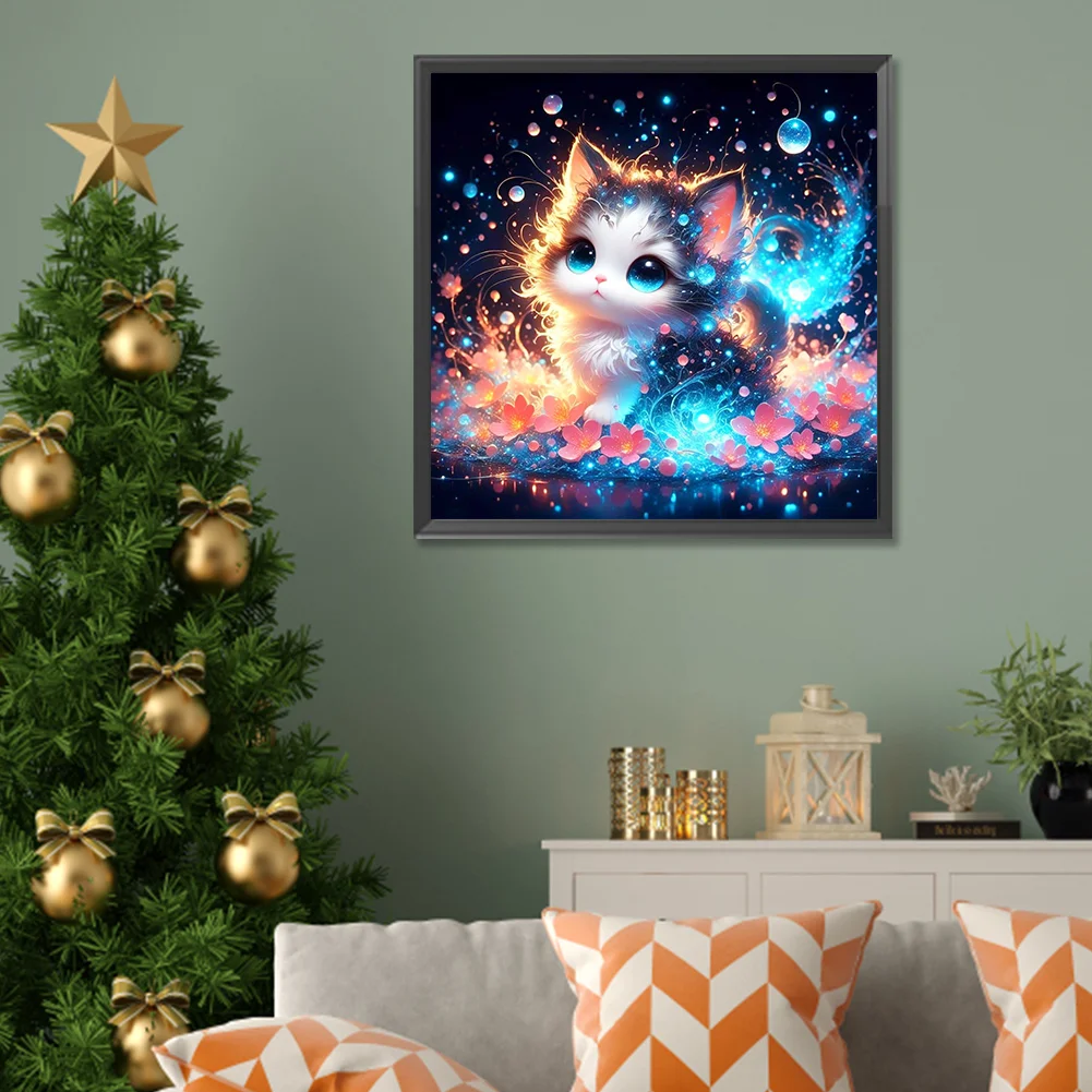 Diamond Painting - Full Round Drill - Cat(Canvas|30*30cm)