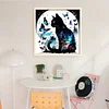 Black Cat Butterfly-11CT Stamped Cross Stitch 40*40cm