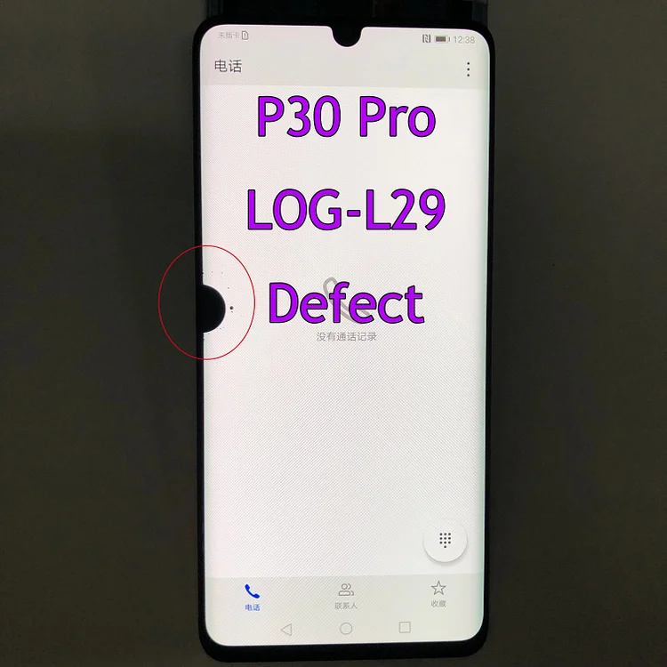6.47" Original Single Sale Defect For Huawei P30 Pro LCD VOG-L29 Display Touch Screen Assembly No Frame No FingerPrint