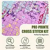 Apple Landscape Full 11CT 3 Strands DIY Stamped Cross Stitch Kits for Beginners Adults Home Wall Decor Cross Stitch Art and Crafts Kits 45x45cm tapestrymarket