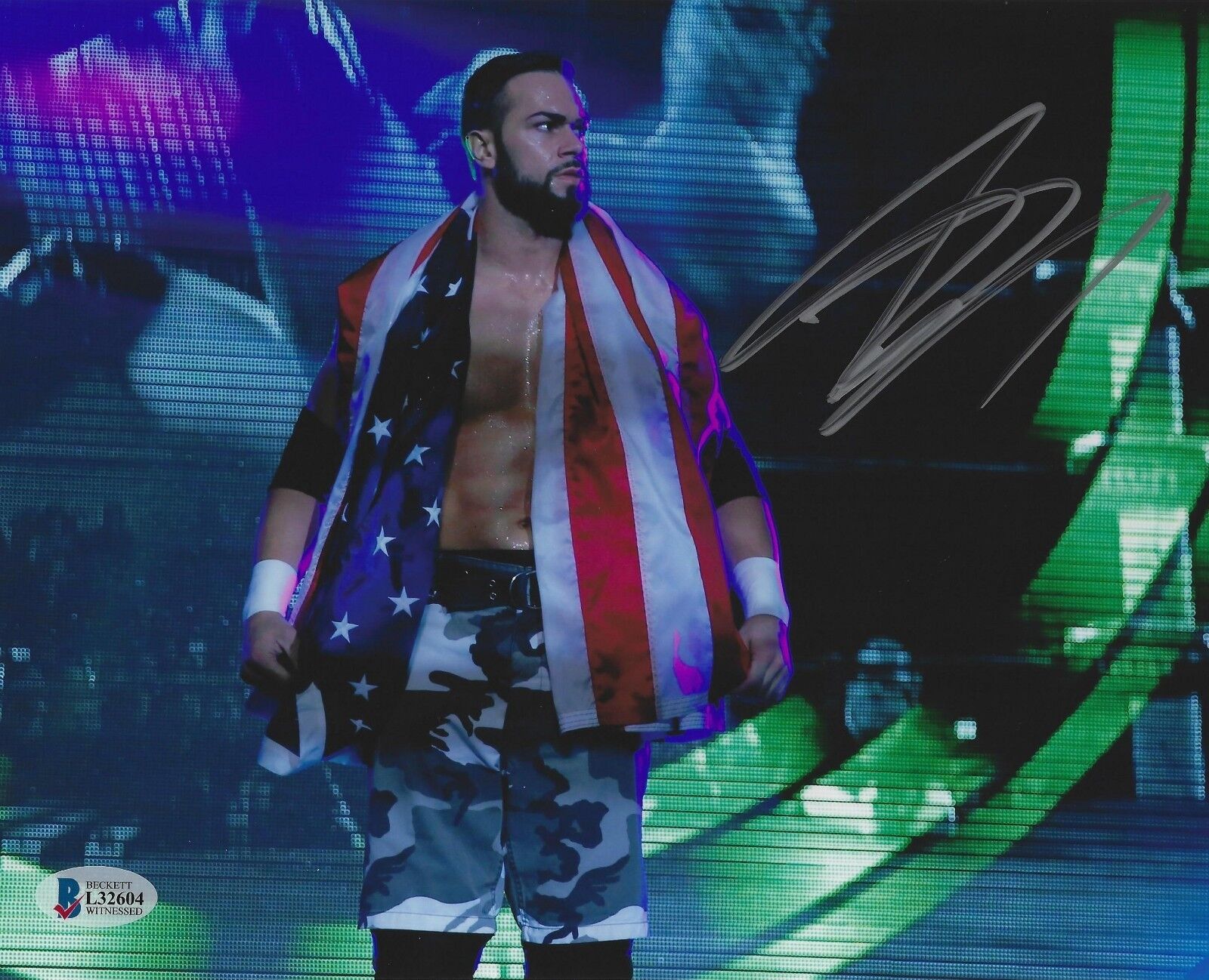 Flip Gordon Signed 8x10 Photo Poster painting BAS Beckett COA New Japan Pro Wrestling ROH Auto 3