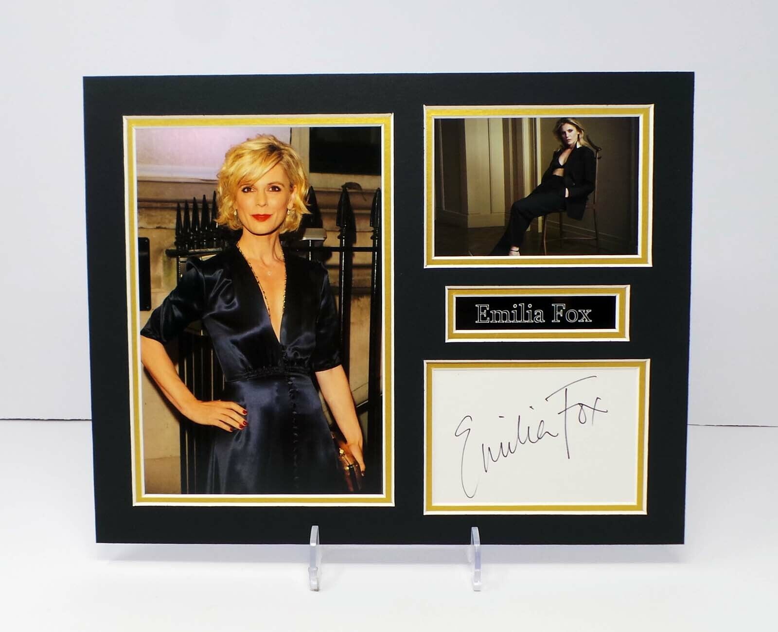 Emilia FOX Silent Witness Actress Signed Mounted Sexy Photo Poster painting Display AFTAL RD COA