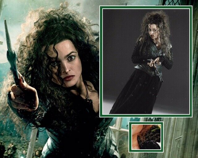 HELENA BONHAM CARTER SIGNED HARRY POTTER Photo Poster painting MOUNT UACC REG 242 (4)