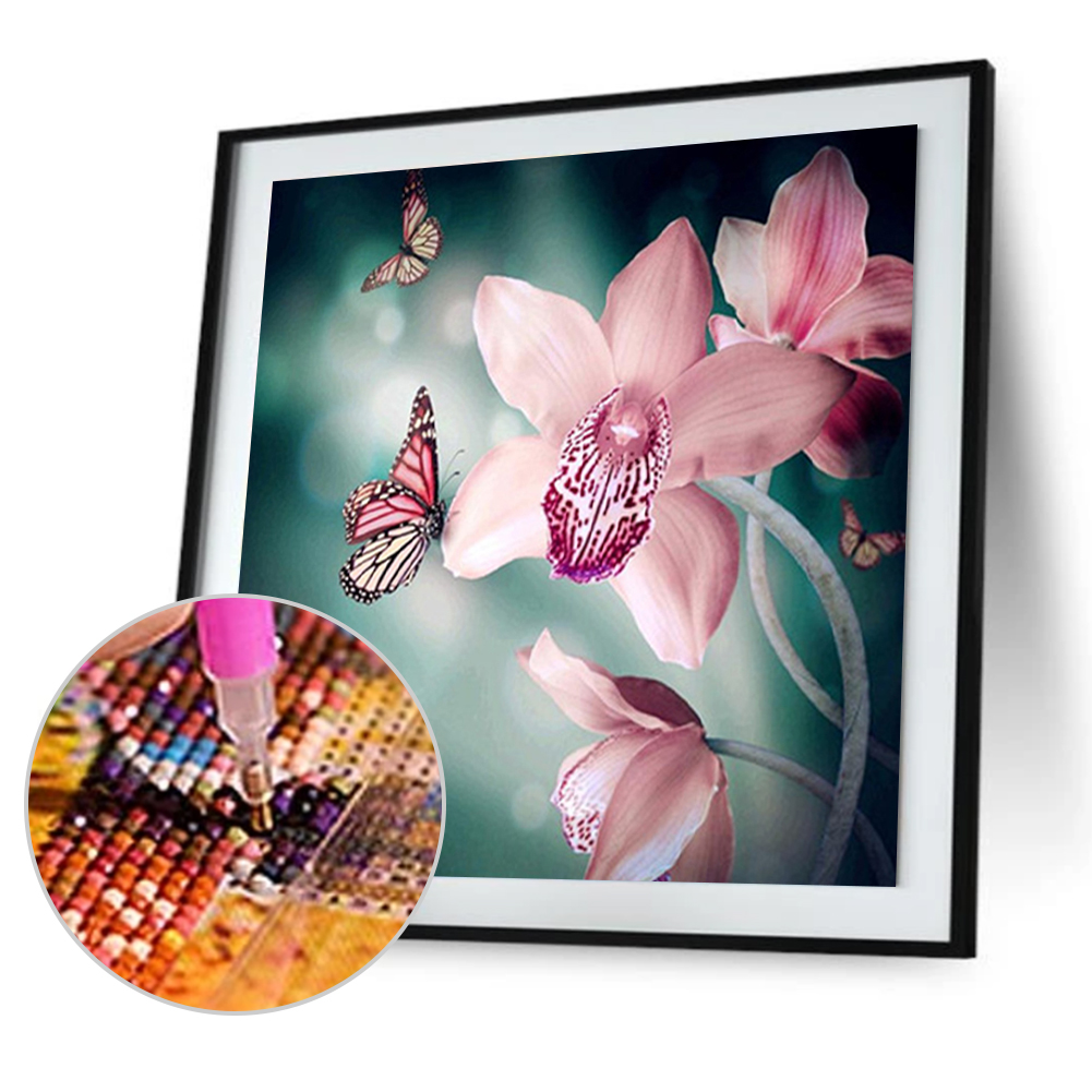 

Orchid Flower - Special Shaped Diamond Painting - 30*30CM, 501 Original