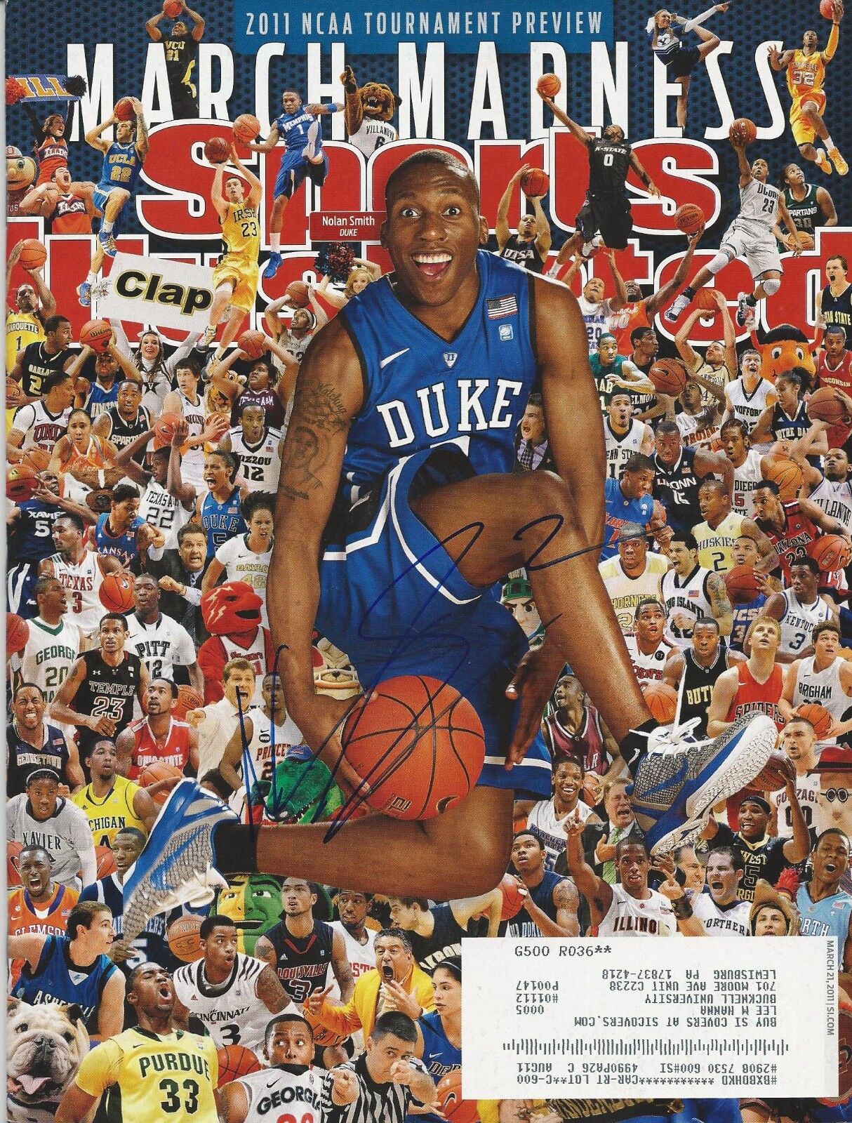 **GFA Sports Illustrated *NOLAN SMITH* Signed SI Magazine AD1 COA**