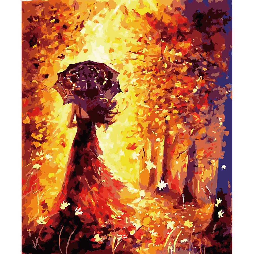 

40*50CM Paint By Numbers-Women on Her Back, 501 Original