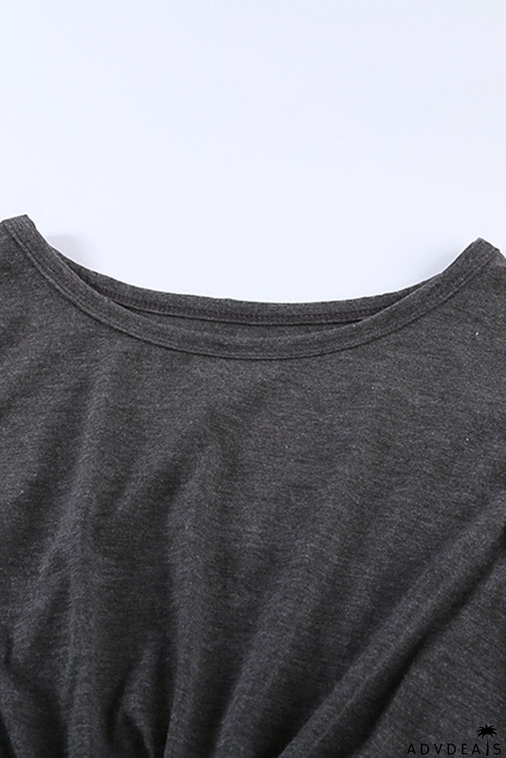 Burgundy Crew Neck Sleeveless Twist Hollow-out Bodycon Mini Dress