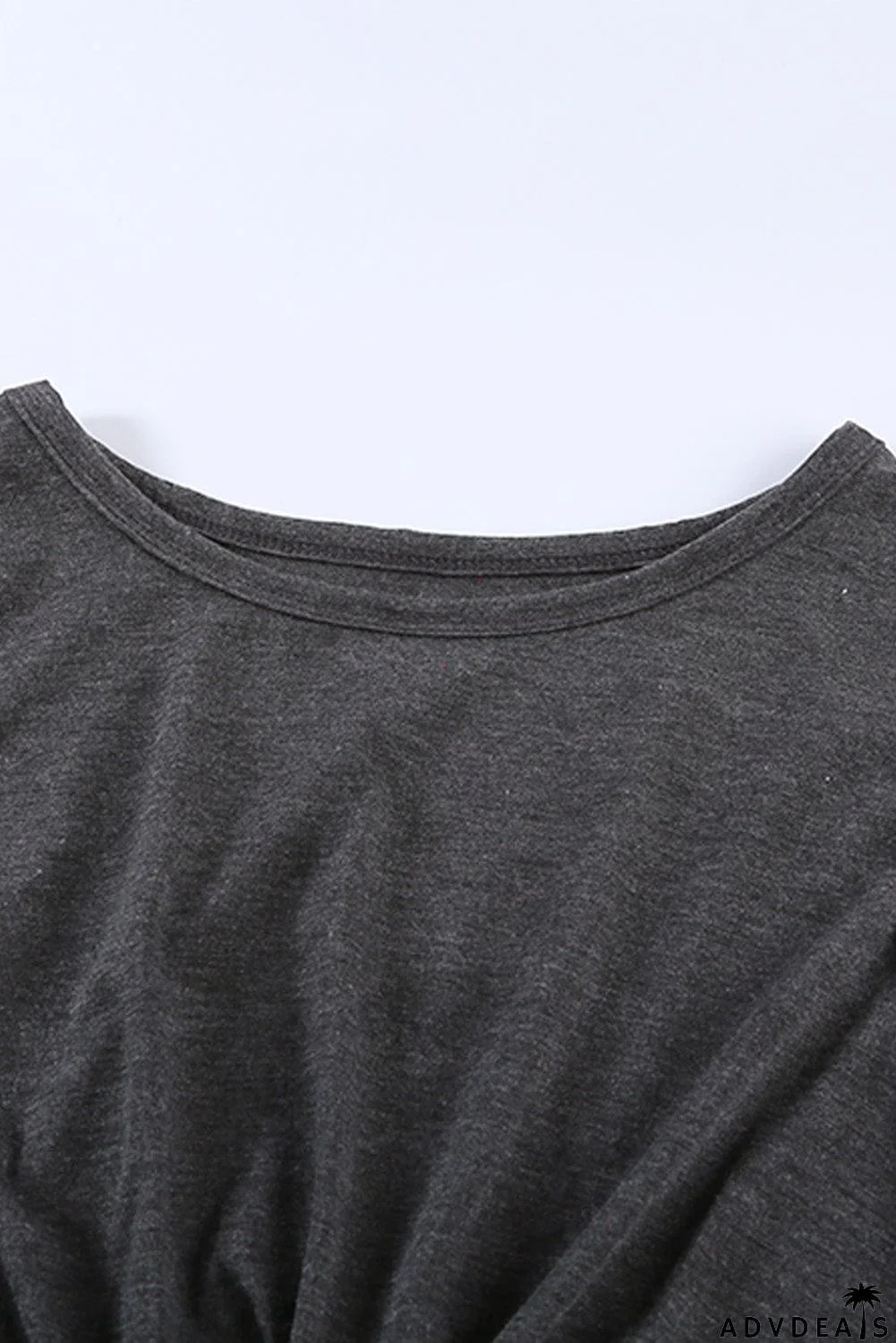 Burgundy Crew Neck Sleeveless Twist Hollow-out Bodycon Mini Dress