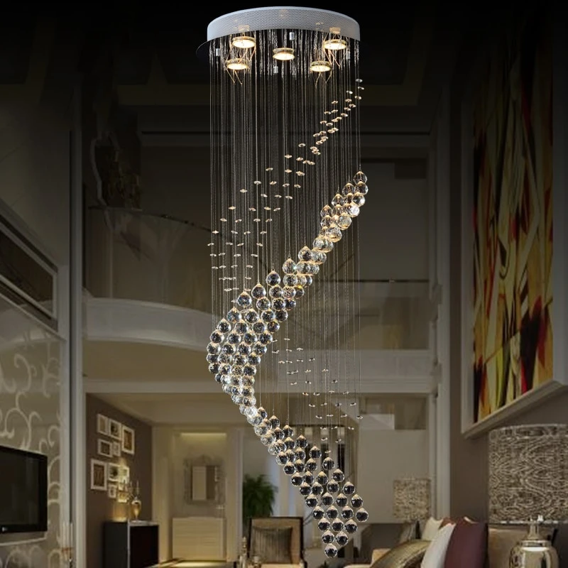 Royal Crystal Loft Vintage Chandelier Europe Style With GU10 5 Lights For Living Room Bedroom Hotel Lobby Restaurant Corridor