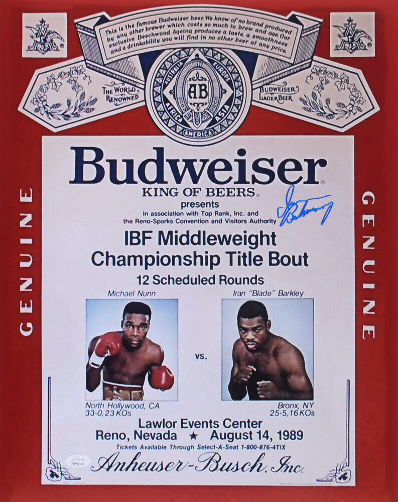 Iran Barkley Signed Budweiser