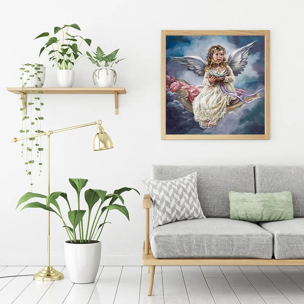 Diamond Painting - Full Round Drill - Baby Angel(30*30cm)
